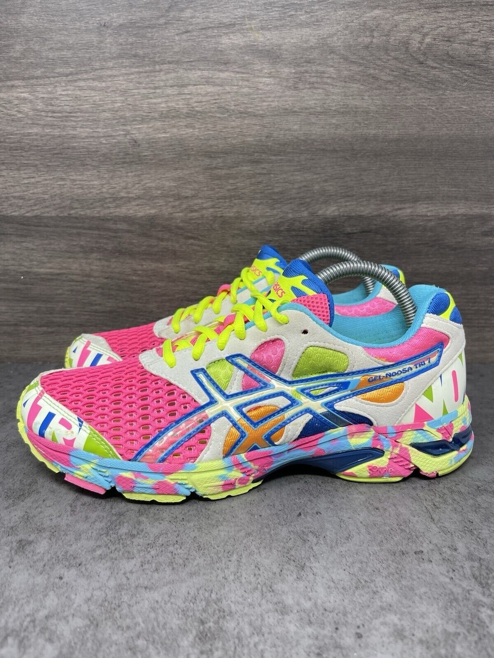 ASICS Gel Noosa Tri 7 Size 8.5 Womens T264N Running Athletic Shoes Colorful - Picture 1 of 11